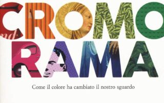 Portada del libro "Cromorama" de Riccardo Falcinelli que explora el impacto del color en la percepción, el arte y la vida cotidiana.